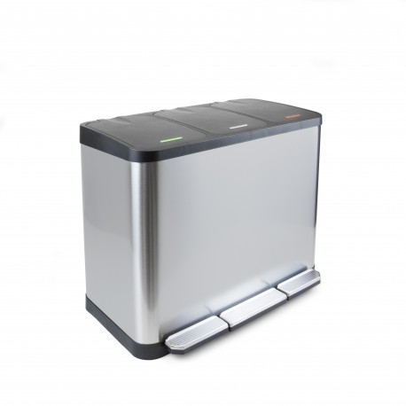 Emuca Contenedor Recycle Inox con compartimentos