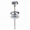 Tirador Cisterna Baja Vertical Recto Cromo 130 mm.