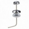 Tirador Cisterna Baja Vertical Angular Cromo 120 mm.