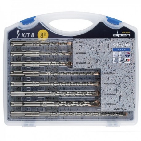 ESTUCHE BROCAS Y CINCELES SDS PLUS 12 PZAS. PTB 12