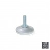 Emuca Pie nivelador para mueble con base circular, M6