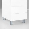 Emuca Pie nivelador para mueble D. 40 mm, Aluminio