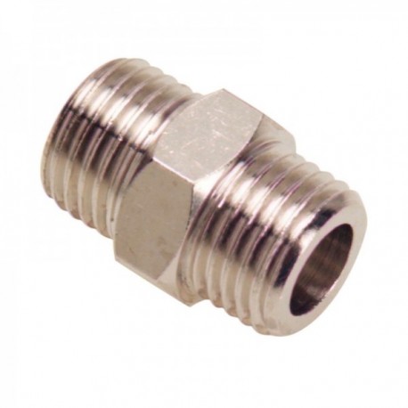 Machon Doble Cilindrico 3/8-3/8. (Blister 2 Piezas)