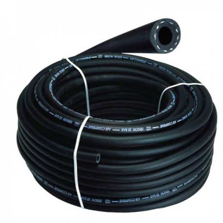Manguera Aire Comprimido Negro 8 x 17 mm. 20 bares Rollo 50 metros