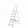 Oryx Escalera Aluminio 6 Peldaños Plegable, Uso doméstico, Antideslizante, Ligera y Resistente