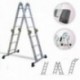 Escalera Multiposicional Aluminio 6 Rotulas 12 Peldaños