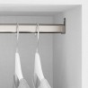 Emuca Kit barra armario ovalada 30x15 mm Aluminio
