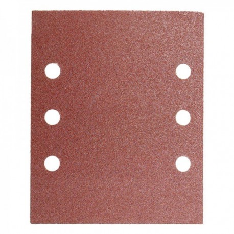 Lija Recambio Con Velcro 114x140 mm. Con Agujeros Grano 80 (10 Piezas)
