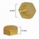 Tapon Ciego Hembra Laton 3/4"