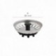 Tapon Valvula Cesta Para Fregadero, Inoxidable T-93-115 1 1/2