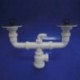 Sifon Doble Valvula Extensible T-44-E 1 1/2 Ø115