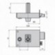 Cerradura Cvl 125br/ 12/he Derecha