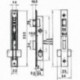 Cerradura Lince 5550 Aluminio 14 mm.