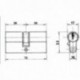 Cilindro Lince Europerfil Niquelado 0103/60 mm.