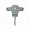 Polea Tendedero Wolfpack Zincado 40 mm. Roldana Metal con Tornillo