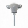 Polea Tendedero Wolfpack Zincado 60 mm. Roldana Plástico con Tornillo