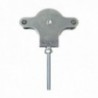 Polea Tendedero Wolfpack Zincado 60 mm. Roldana Metal con Tornillo