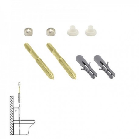 Kit Sanitario Fija Wc 5x75 mm. Bicromatado (2 Piezas)