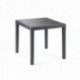 Mesa Resina Ratan Antracita King 80x80 cm.