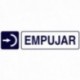 Rotulo Adhesivo 250x63 mm. Empujar