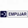 Rotulo Adhesivo 250x63 mm. Empujar
