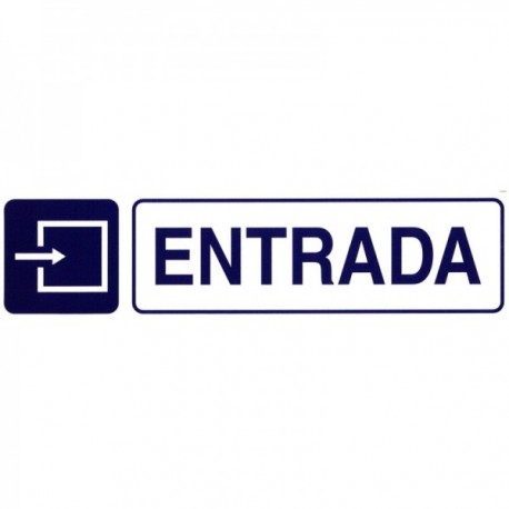 Rotulo Adhesivo 250x63 mm. Entrada