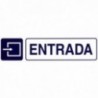 Rotulo Adhesivo 250x63 mm. Entrada