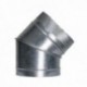 Codo Estufa Galvanizado de 200 mm. 45° (0,8 mm.)