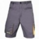 Pantalones Cortos DeTrabajo, Multibolsillos, Resistentes, Gris/Amarillo Talla 42/44 M