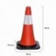Cono Señalizacion Base Goma 50 cm. Reflectante