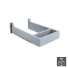 Salva sifón rectangular con cubeta frontal para baño