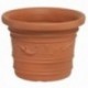 Saturnia Macetero Resina Redondo, Color Terracota, Resistente, Ideal Exterior, 45 Cm Diametro.