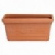 Saturnia Macetero Resina Rectangular, Color Terracota, Resistente, Ideal Exterior, 60x33cm.