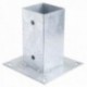 Soporte Anclaje Galvanizado Pérgola 91x91mm