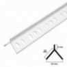 Guardavivos Pvc Flecha Para Mortero Barra 2,5 Metros