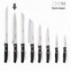 Cuchillo Aspen Cocinero / Chef Hoja Acero Inoxidable 20 cm. Negro