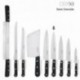 Cuchillo Grenoble Cocina Hoja Acero Inoxidable 17 cm. Negro