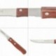 Cuchillo Montana Multiusos Hoja Sierra Acero Inoxidable 11 cm. Mango Madera (Blister 3 piezas)