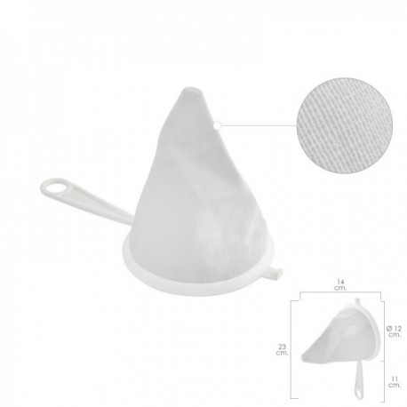 Colador Tela Franela Armazón de Plastico Ø 12 cm.