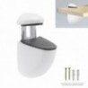 Soporte Pelicano Regulable Para Estante 1 / 20 mm. Blanco (1 Pieza)