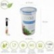 Recipiente Hermetico Plastico Redondo 1.200 ml. Ø 12 x 19 (Alt.) cm.