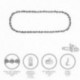 Cadena Motosierra 3/8" / 0.050" 1,3 mm. / 52 Eslabones / 91 P