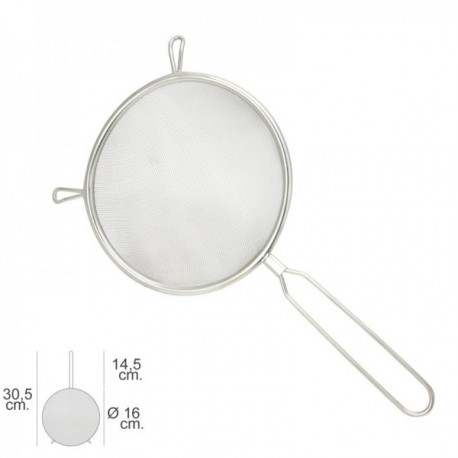 Colador Acero Inoxidable Basic Ø 16 x 30,5 (Alt.) cm.