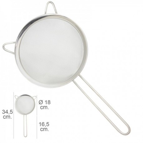 Colador Acero Inoxidale Plus Ø 18 x 34,5 cm.