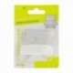 Colgador Percha Adhesivo Acero Inoxidable Color Blanco