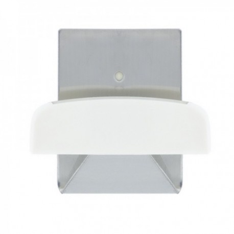 Colgador Percha Adhesivo Acero Inoxidable Color Metalizado / Blanco