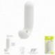 Colgador Adhesivo / Atornillable Blanco