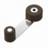 Tope Puerta Con Retenedor Metalico / Goma Marron