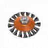 Cepillo Oblicuo Con Alambre De Acero Trenazdo Rosca M14, Ø 100 mm. Alambre de Ø 0,30 mm.