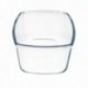 Fuente Cristal Para Horno, 1.5 Litros, Molde Especial Reposteria, 27x14x7 cm.